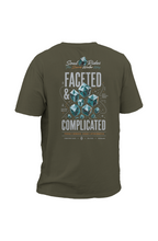 Load image into Gallery viewer, Faceted and Complicated Premium Pigment Dye T Shirt
