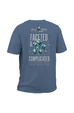 Load image into Gallery viewer, Faceted and Complicated Premium Pigment Dye T Shirt
